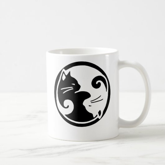 Mug Chats de Yin Yang (Droite)