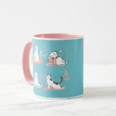 Mug Chats de Yoga Lotus (Devant gauche)