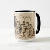 Mug Chats décorant l'arbre de Noël par Louis Wain (Devant droit)