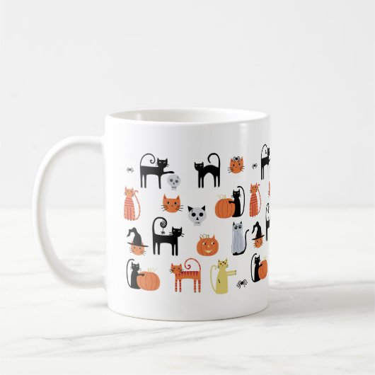 Mug Chats d'Halloween Éffrayants (Gauche)