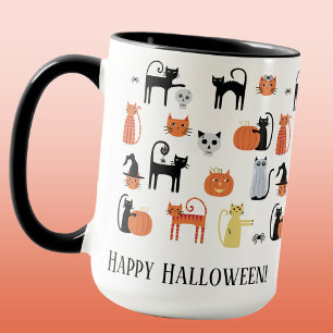 Mug Chats d'Halloween Éffrayants