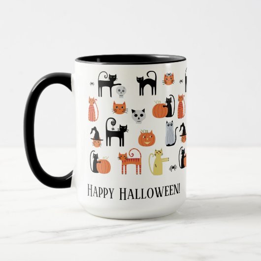 Mug Chats d'Halloween Éffrayants (Gauche)