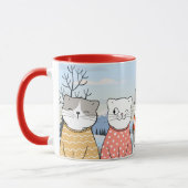 Mug Chats d'hiver (Gauche)