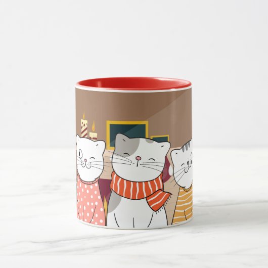 Mug Chats d'hiver (Centre)