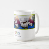 Mug Chats d'OAS sur la peinture murale de Merritt de (Devant droit)