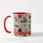 Mug Chats Drôle Dans Les Boîtes De Noël Personnalisées (Gauche)