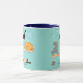 Mug Chats drôles au yoga (Centre)