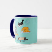 Mug Chats drôles au yoga (Devant gauche)
