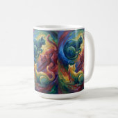 Mug Chats en Jouant - Une Abstraction (Devant droit)