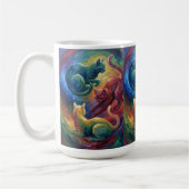 Mug Chats en Jouant - Une Abstraction (Gauche)