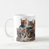 Mug Chats en Jumpers mignonette chatte amant tricot (Gauche)