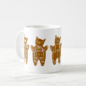 Mug Chats en pain d'épice - Peint à la main (Devant gauche)