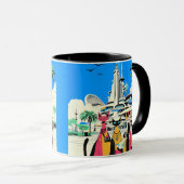 Mug Chats en vacances Visiter l'avenir (Devant droit)