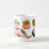 Mug Chats endormis et planteurs succulents (Centre)