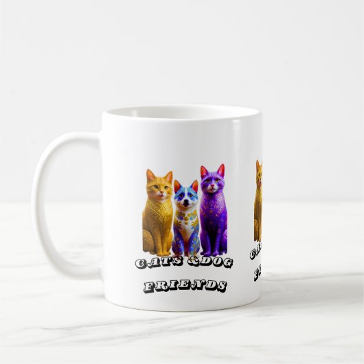 Mug Chats et amis de chien s (Gauche)