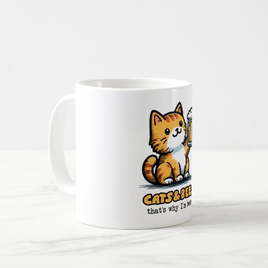 Mug Chats et bière 2 (Devant gauche)