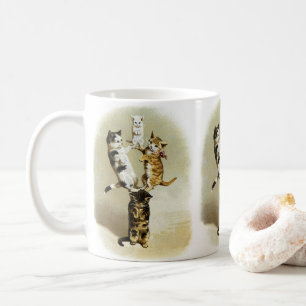 Mug Chats et chatons victoriens mignons jouant, humour