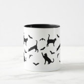 Mug Chats Et Chats Noirs Whimsical Halloween Motif (Centre)