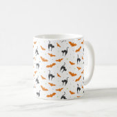 Mug Chats et chauves-souris Halloween (Devant droit)