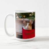 Mug Chats et chiens mignons dans des bas de Noël (Gauche)