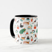 Mug Chats et Motifs de Noël (Devant gauche)