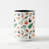 Mug Chats et Motifs de Noël (Centre)