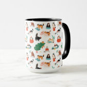 Mug Chats et Motifs de Noël (Devant droit)