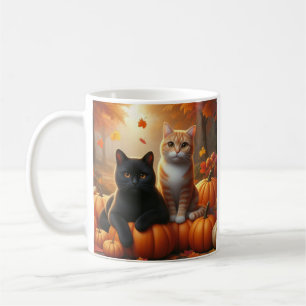 Mug Chats et muqueuse Citrouille