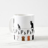 Mug Chats et pattes noirs PsPsPs (Devant gauche)