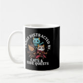 Mug Chats et quêtes secondaires Design de chat de joue (Gauche)