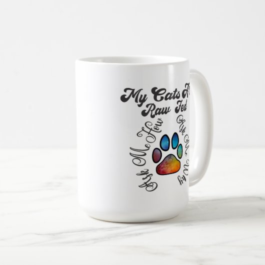 Mug Chats Fed bruts (Devant droit)