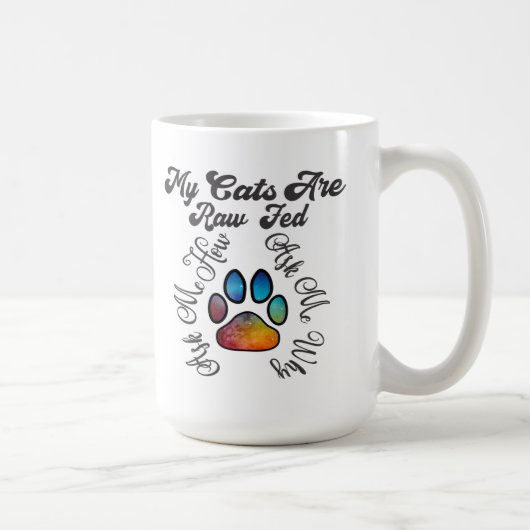 Mug Chats Fed bruts (Droite)