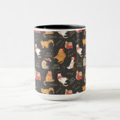 Mug Chats Festifs avec lumière Motif de Noël (Centre)