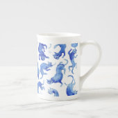 Mug Chats Flottants Bleus de Style Ming (Droite)