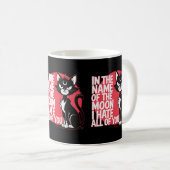 Mug Chats Grumpy Magique en colère Propriétaires Chat (Devant droit)