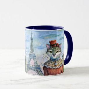 Mug Chats habillés à Paris