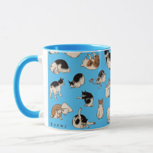 Mug Chats japonais, Hiroshige, Ukiyo-e