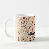 Mug Chats japonais vintages par Utagawa Kuniyoshi (Gauche)