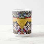 Mug Chats jumeaux en verre tendu belle (Centre)