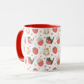 Mug Chats Kawaii & Fraises (Devant gauche)