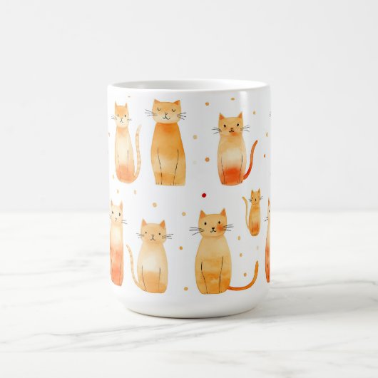 Mug Chats Kitty Orange (Centre)