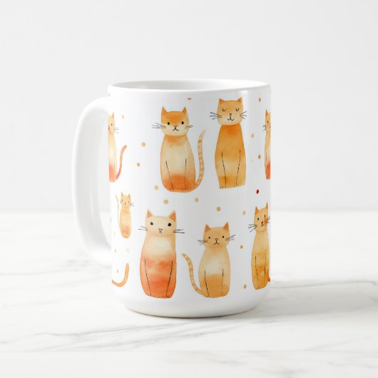 Mug Chats Kitty Orange (Devant gauche)