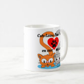 Mug Chats Laissez des Empreintes de pattes sur nos COE (Devant droit)