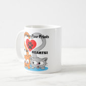 Mug Chats Laissez des Empreintes de pattes sur nos COE (Devant gauche)