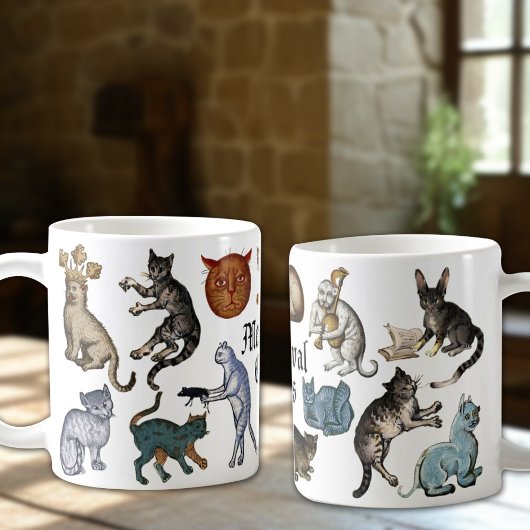 Mug Chats médiévaux étranges