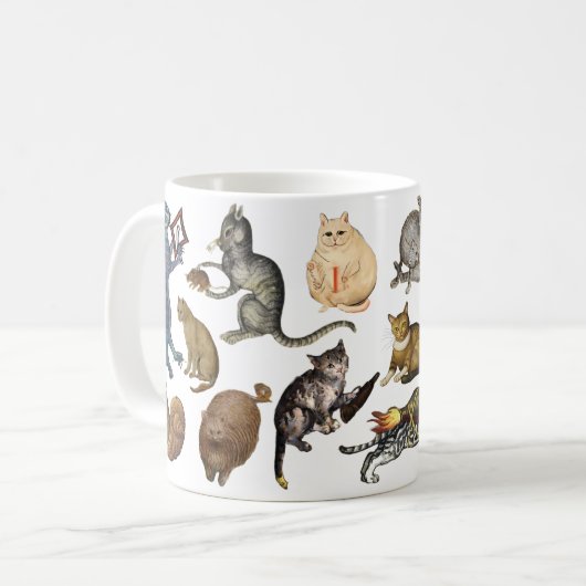 Mug Chats médiévaux étranges (Devant gauche)
