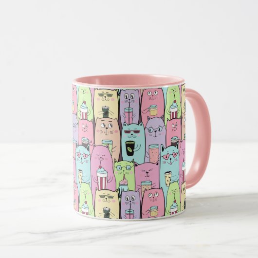 Mug Chats mignons (Devant droit)