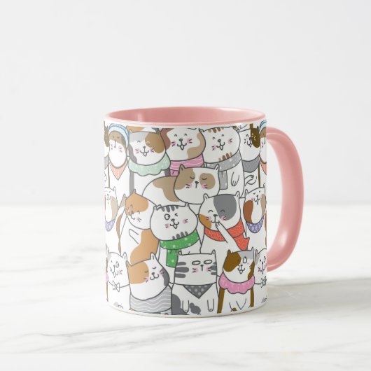 Mug Chats mignons (Devant droit)