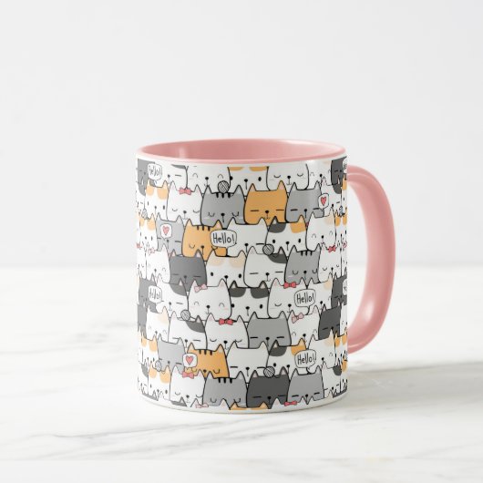 Mug Chats mignons (Devant droit)