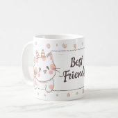 Mug chats mignons amis (Devant gauche)